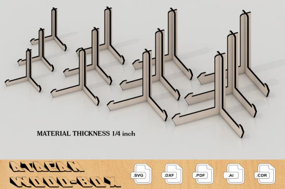 1 4 Inch LaserCut Easel Display Stand 06