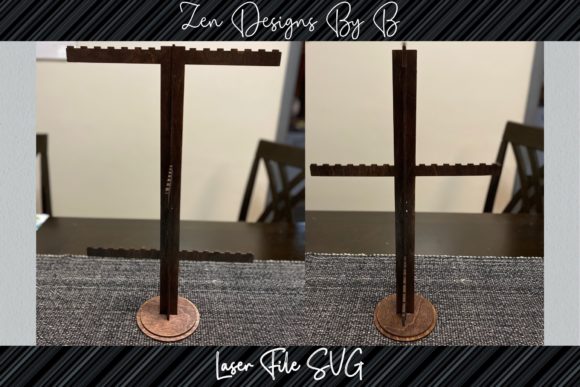 6 Tier Keychain Display Laser SVG for Stands