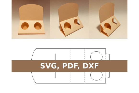 Bottle Display, Two Stands: Laser Cutting Boxes for Branding