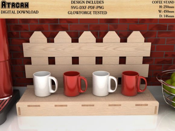 Coffee Mug Fence Display Stand Svg File: Laser Cutting Stands Review