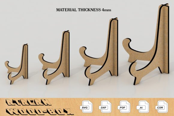 Frame Stand Pic Display Templates 028 for Laser Cutting Stands
