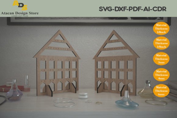 Jewellery Stand Earing Holder Display: Laser Cutting Stands Review