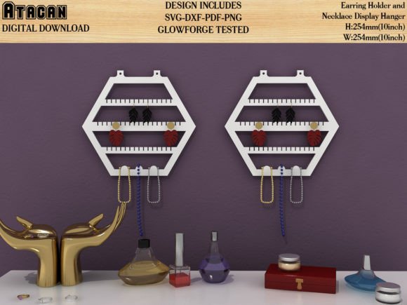 Jewelry Display Holder Necklace Stand for Laser Cutting and Stands