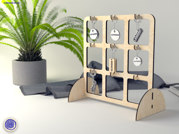 Keychain Display B: Laser Cutting Keychains for Local Brand Identity