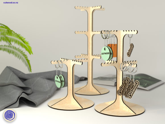 Keychain Display Stand - Laser Cut File Review