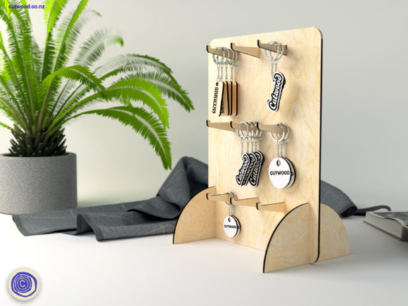 Keychain Display Stand: Laser Cutting Stands for Branding