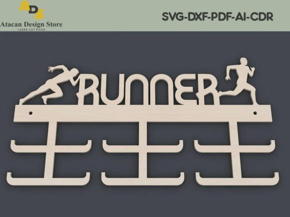 Medal Display Rack, Running Medal Holder: Laser Cutting and Wall Decor