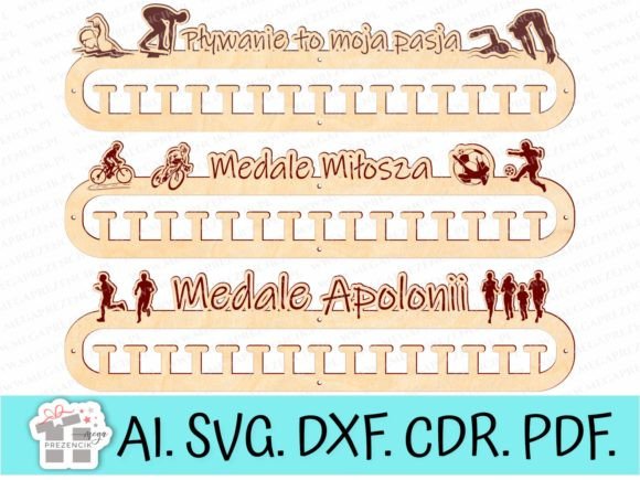Personalized Laser Cut Medal Hanger SVG: Laser Cutting and Wall Decor