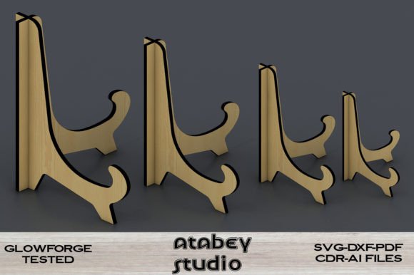 Plate Display Stand Pic Holder Designs for Laser Cutting Stands