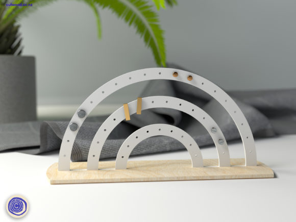 Rainbow Earing Jewelry Stand: Laser Cutting Stands Review