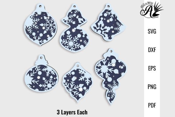 Snowflake Layered Christmas Ornaments: Laser Cutting & Winter Amp