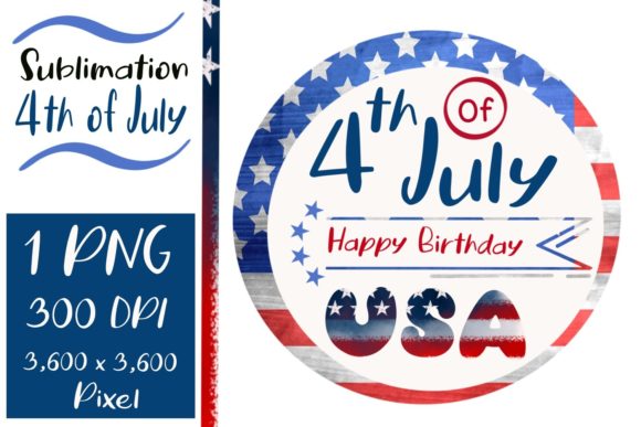 Sublimation 4th of July Graphics and Illustrations Review