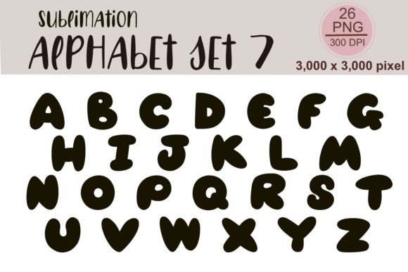Sublimation Alphabet Set 7 Review: Graphics and Illustrations for Handmade Sellers