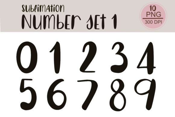 Sublimation Number Set 1: A Designer’s Review for Graphics and Illustrations