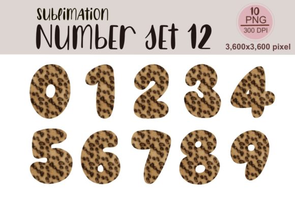 Sublimation Number Set 12: Graphics and Illustrations Review