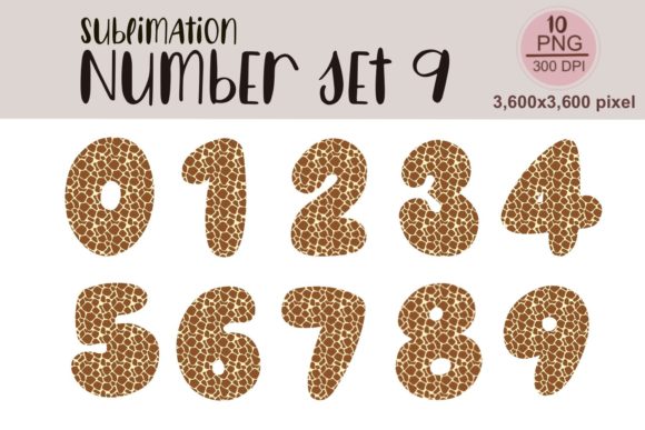 Sublimation Number Set 9: Graphics and Illustrations Review