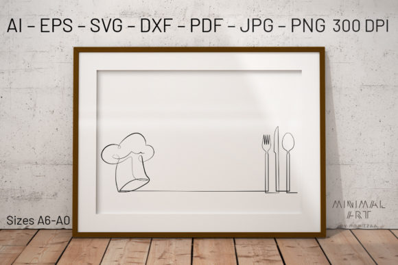 Wall Art One Line Kitchen: A Review of Graphics and Illustrations for Branding