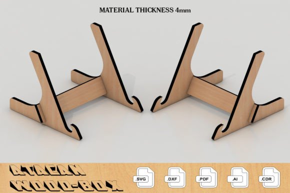 Wood Plate Display Frame Stand Temp 034: Laser Cutting Stands Review